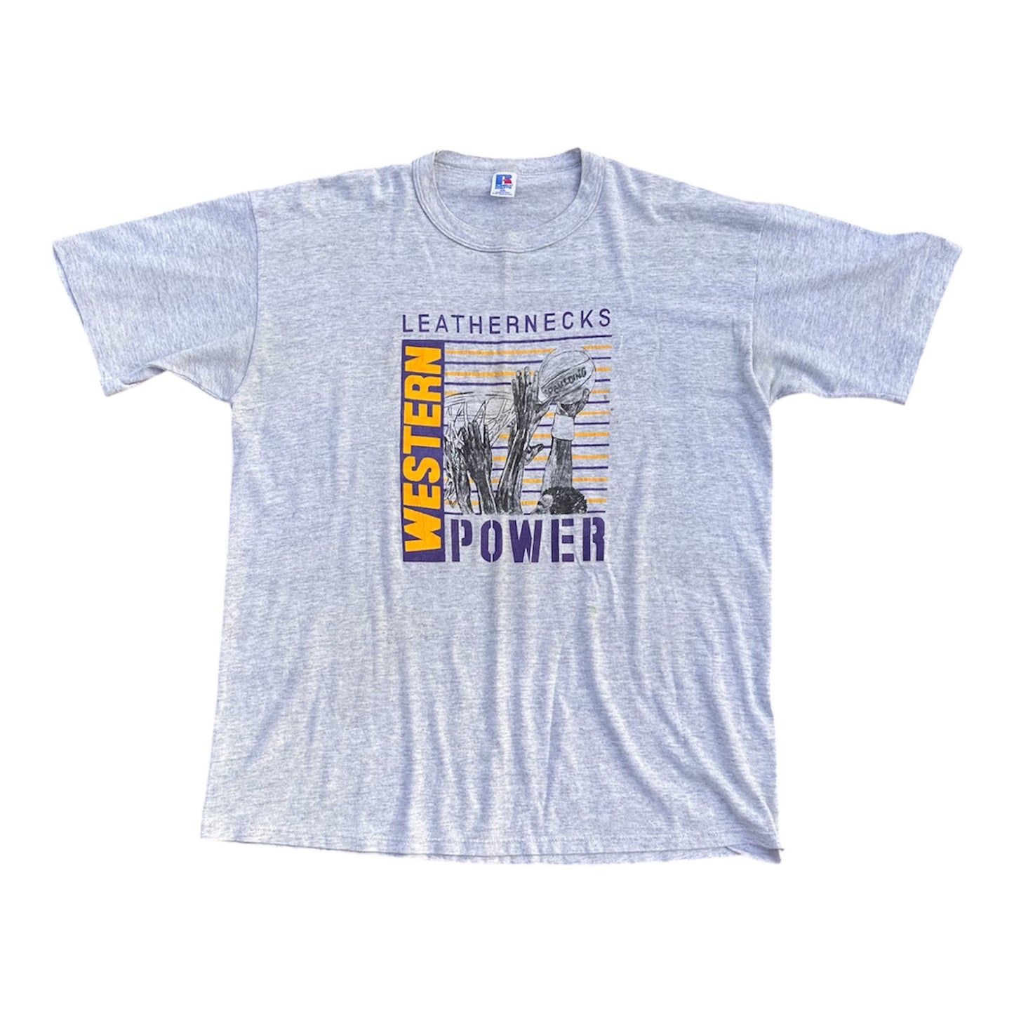 90s Russell Athletic Western Illinois Leathernecks Single Stitch Tee