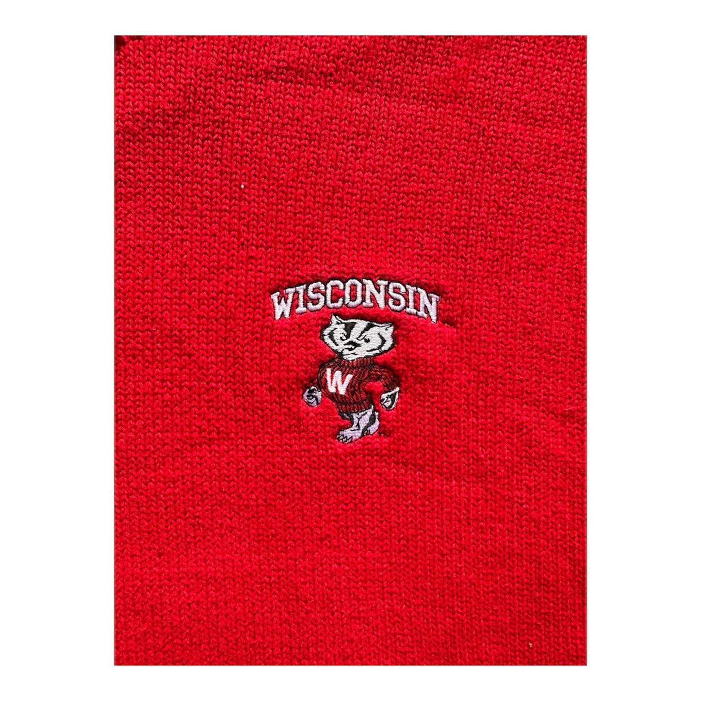 90s Jansport Wisconsin Badgers Knit Crewneck Sweater