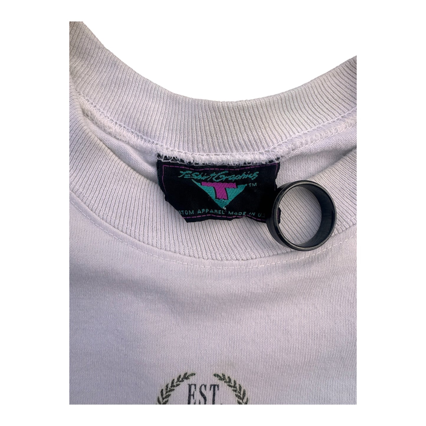 90s T-Shirt Graphic Miami Hurricanes Logos Tee