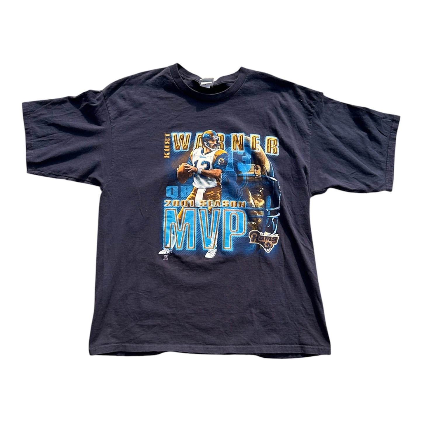 2001 Lee Sport St. Louis Rams Kurt Warner MVP T-Shirt