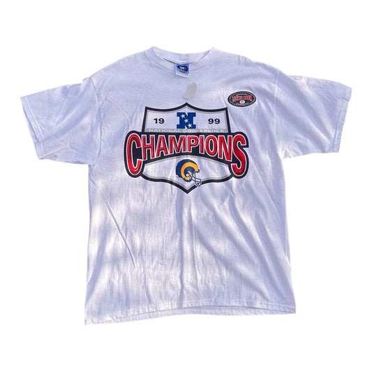 NWOT 1999 SPL28 St. Louis Rams NFC Champions Tee