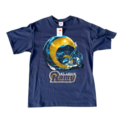NWT Y2K NFL St. Louis Rams Helmet T-Shirt
