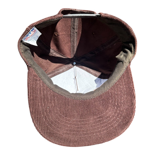 Vintage 90s Cleveland Browns Corduroy Snapback Hat
