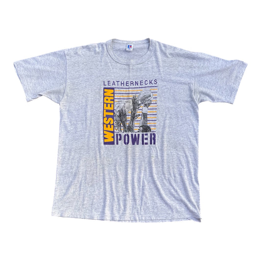 90s Russell Athletic Western Illinois Leathernecks Single Stitch Tee